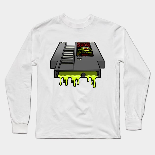 Retro Console Inspired Army of Goblins Video Game Long Sleeve T-Shirt by ArmyOfGoblins